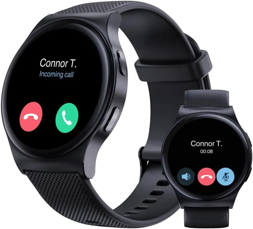 Motorola Moto Watch 120 - Premium Bluetooth Smartwatch with AMOLED Display, 10-Day Battery, Heart Rate & SpO2 Tracking, Fitness & Health Monitoring, Compatible with Android and iPhone - Phantom Black
