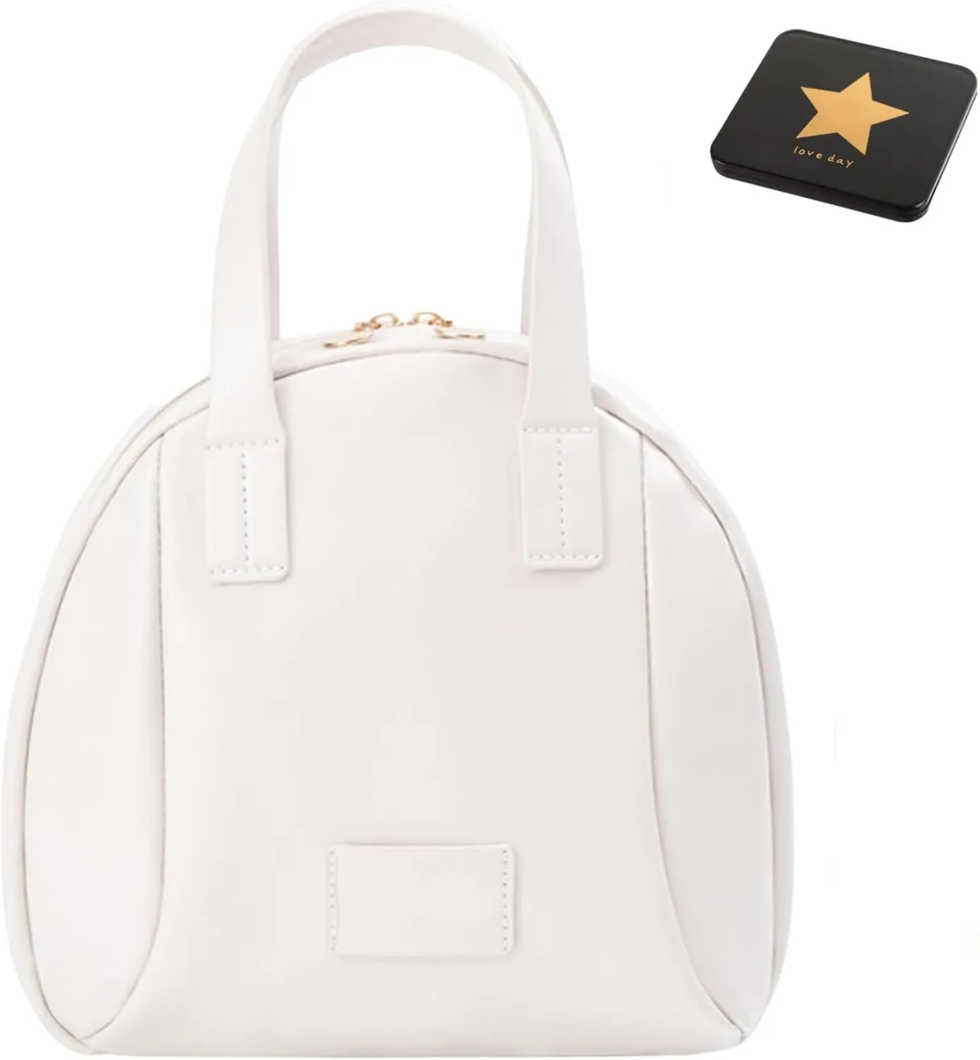 Multi-Layer Shell-Shaped Cosmetic Bag, Practical Cosmetic Bags, Toiletry Makeup Bag With Compartments For Women, Portable Large Capacity Pu Shell Waterproof Handbag Style Cosmetic Bags (White)