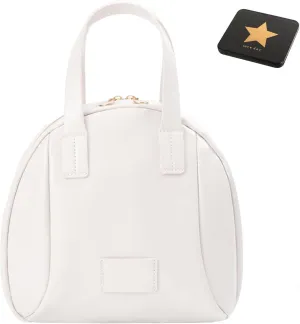 Multi-Layer Shell-Shaped Cosmetic Bag, Practical Cosmetic Bags, Toiletry Makeup Bag With Compartments For Women, Portable Large Capacity Pu Shell Waterproof Handbag Style Cosmetic Bags (White)