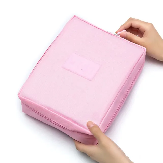 Multifunction Women Outdoor Storage Bag Toiletries Organize Cosmetic Bag Portable Waterproof Female Travel Make Up Cases