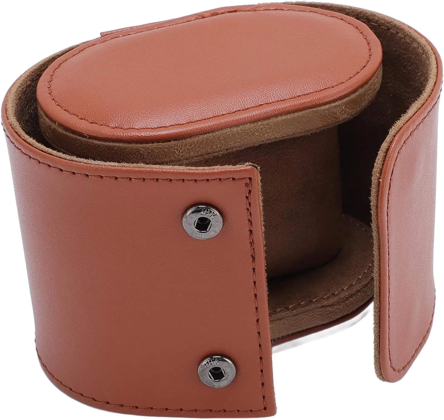 Mumusuki Watch Roll Travel Case for Men and Women, PU Leather Mechanical Watch Case Organizer Box with Soft Lining Secure Storage for Home Storage Travel Display (1 Slot)