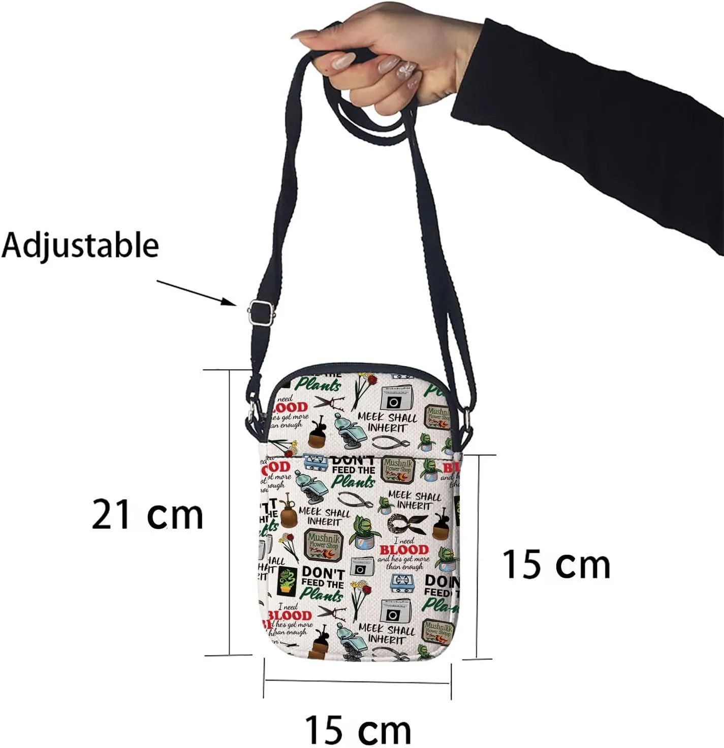 Musical Inspired Gift Musical Theater Zipper Pouch Makeup Bag Gift For Actor Actress (Crossbody bag)