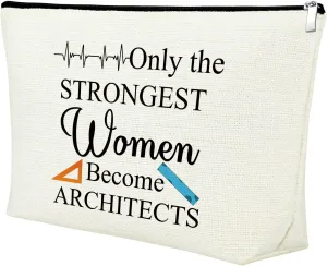 Mxrymvu Architect Gifts for Women Makeup Bag Architect Teacher Gift Architectural Engineer Architecture Present for Friend Coworker Cosmetic Bag Christmas Birthday Present Travel Makeup Pouch