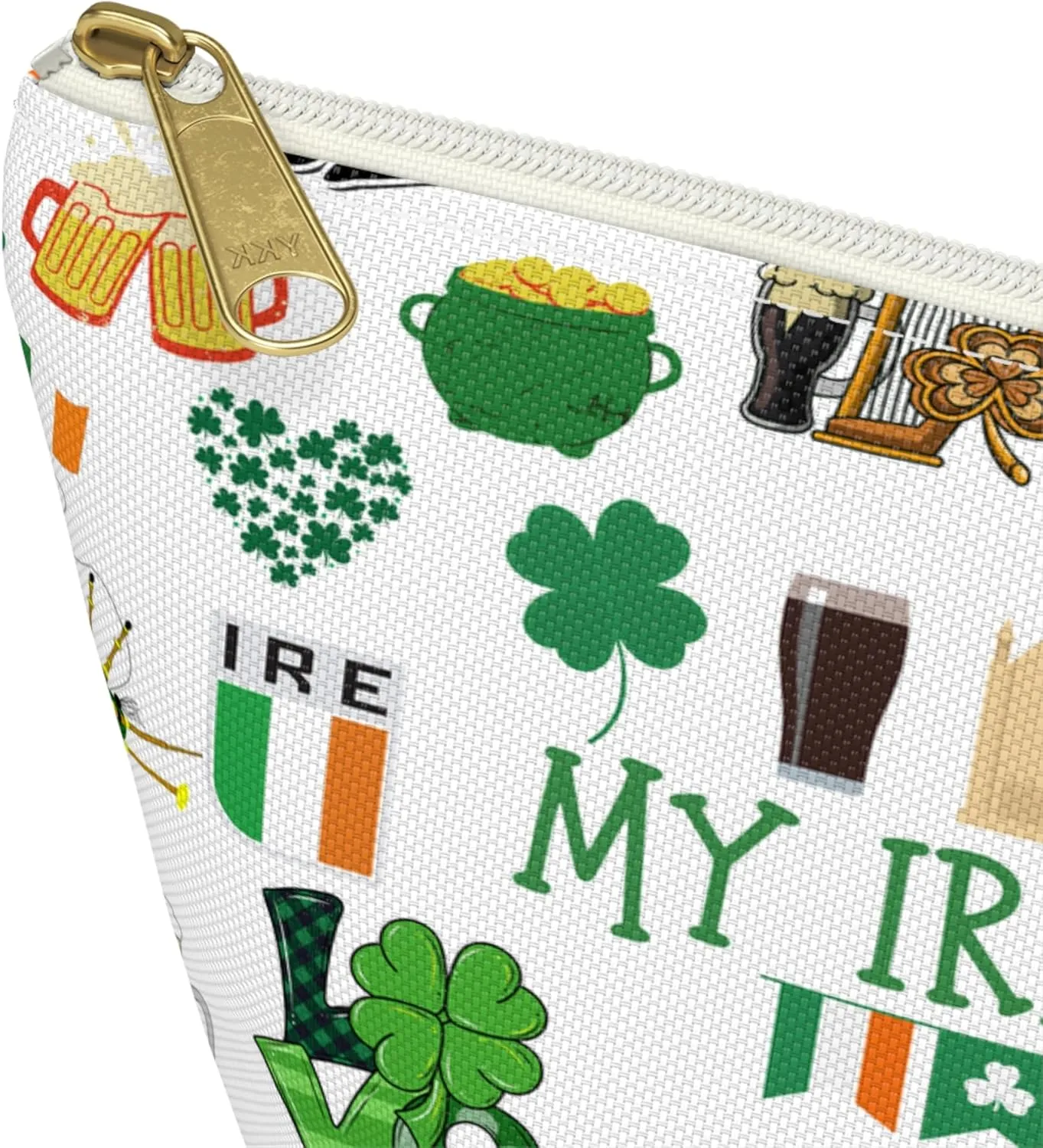 My Irish Pouch An Utility Pouch Travel Bag, Makeup Cosmetic Bag Ireland Traveling Birthday Gift