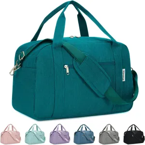 Narwey 18" Carry on Bag Underseat for Airplane with Wet Pocket Spirit Airlines Personal Item Bag Travel Duffel Bag Small Gym Bag Weekender Overnight for Women and Men (Teal)