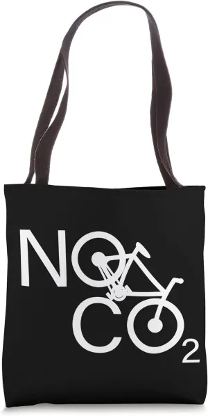 No CO2 Bike Riding Against Climate Change No Emissions MTB Tote Bag