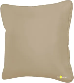 Oceansouth Boat Deck Pillow/Outdoor Waterproof Throw Pillow (Beige, 16" x 16") Cushion Outdoor Furniture Lumbar Back for Chair Patio seat Cover Chairs Home Decor Pillows Waterproof Bed Cases Garden