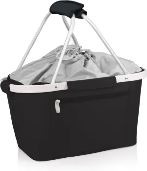 ONIVA - a Picnic Time brand Metro Shopping Basket - Insulated Picnic Basket - Collapsible Market Basket - Utility Tote Cooler Bag