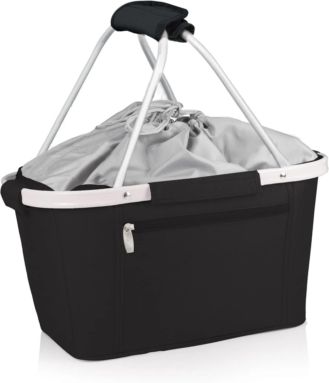 ONIVA - a Picnic Time brand Metro Shopping Basket - Insulated Picnic Basket - Collapsible Market Basket - Utility Tote Cooler Bag