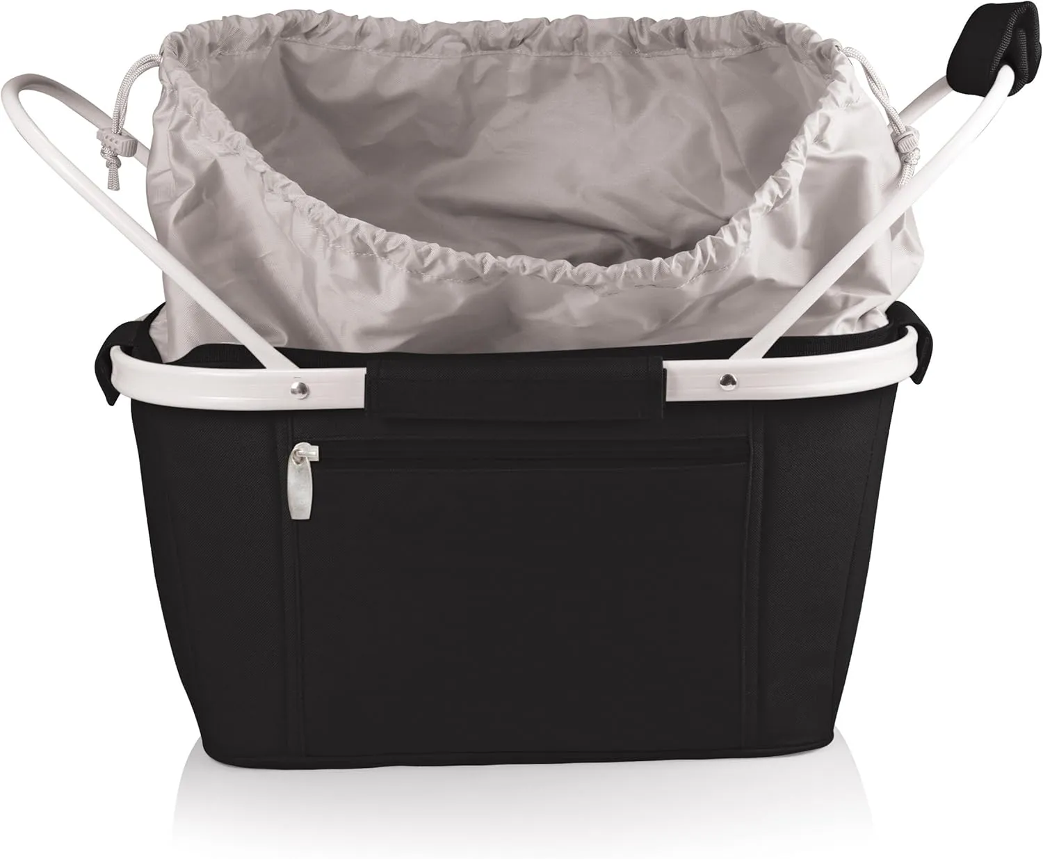 ONIVA - a Picnic Time brand Metro Shopping Basket - Insulated Picnic Basket - Collapsible Market Basket - Utility Tote Cooler Bag