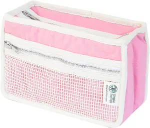 Organic Cotton Canvas Padded Toiletry, Cosmetic, Travel Bag - Pink