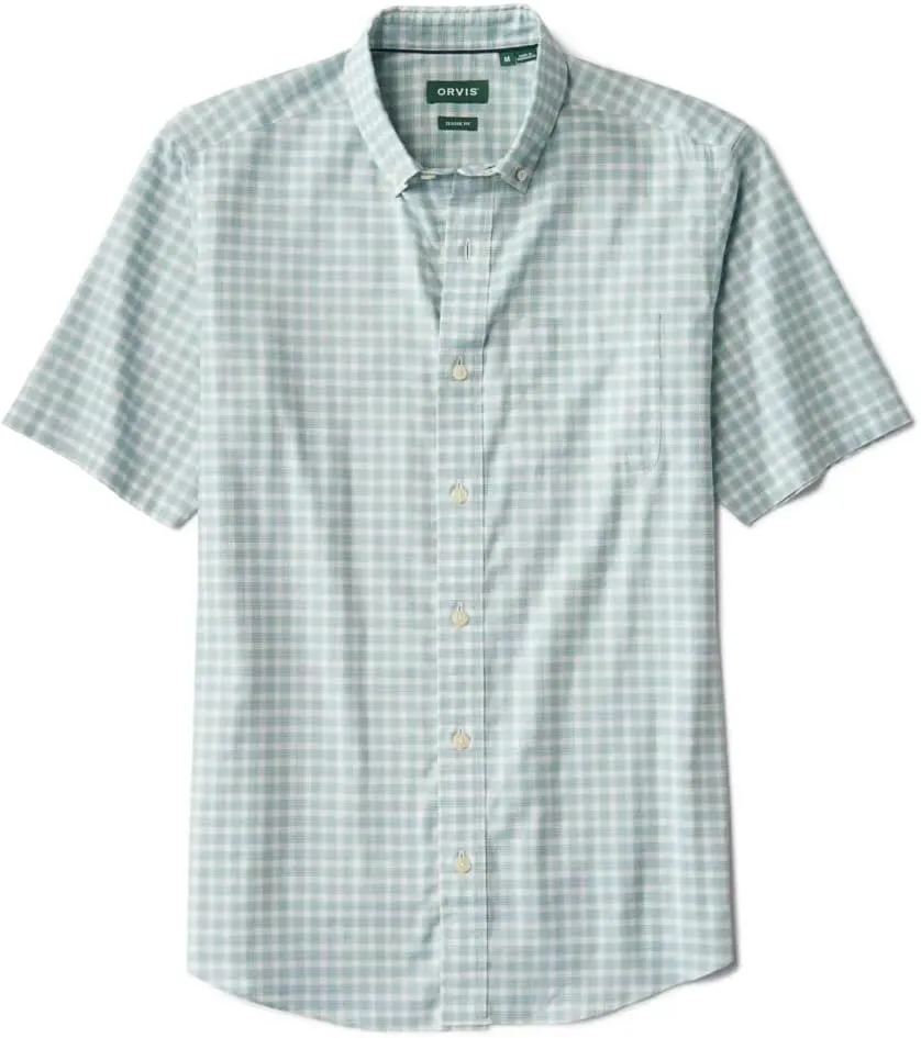 Orvis No-Work Short-Sleeve Shirt for Men - Casual, Lightweight, Breathable, Classic Fit, Easy-Care Fabric, Versatile Style