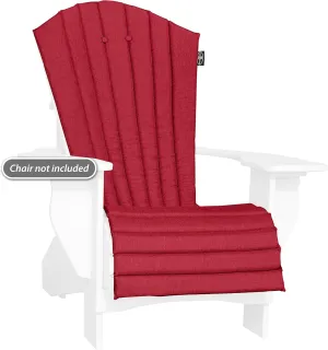 Outdoor All-Weather Patio Chair seat Cushion , Quick Drying Olefin Fabric - Adirondack Chair Cushion for Your Chair-Chair not Included (Haute red)