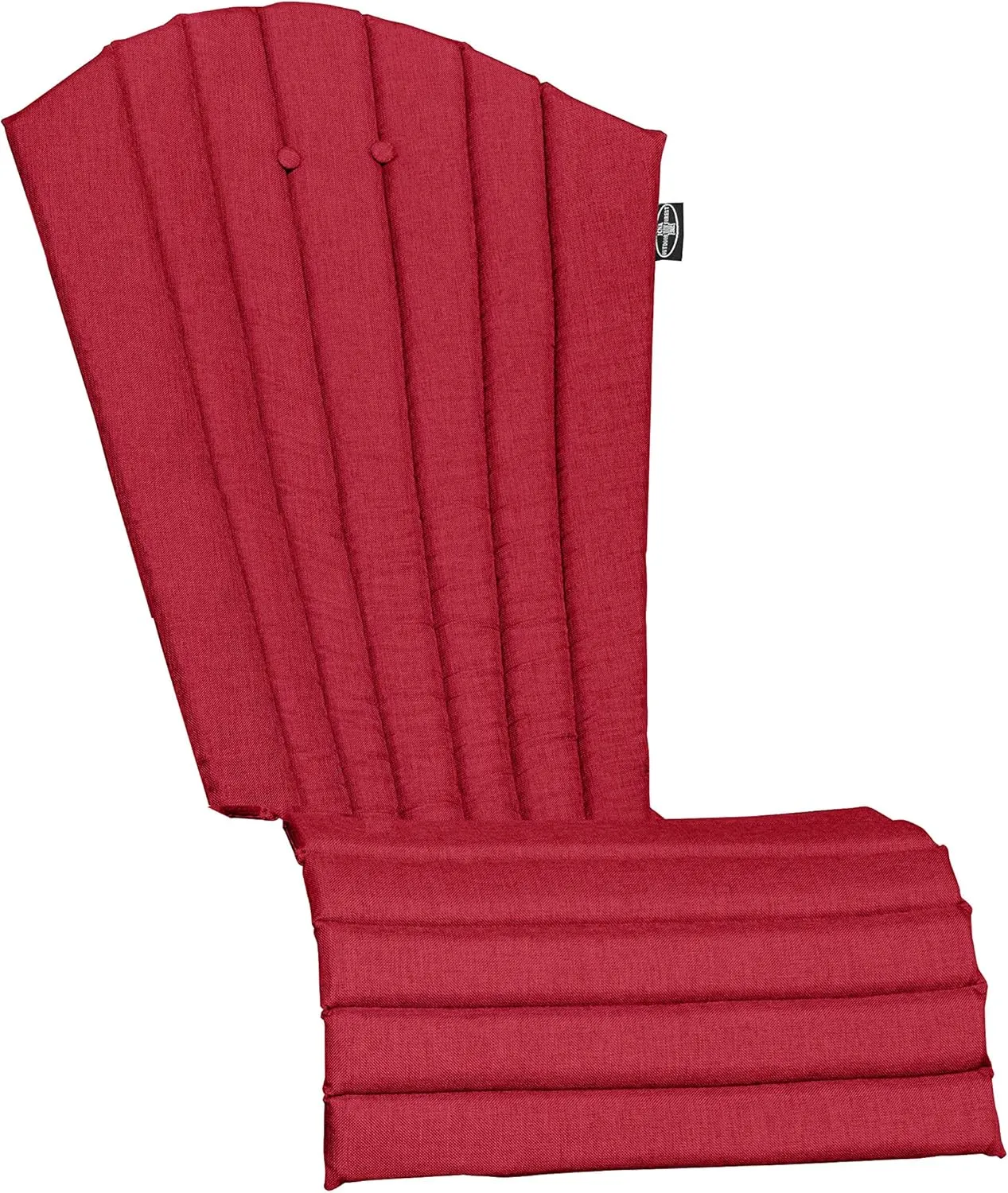 Outdoor All-Weather Patio Chair seat Cushion , Quick Drying Olefin Fabric - Adirondack Chair Cushion for Your Chair-Chair not Included (Haute red)