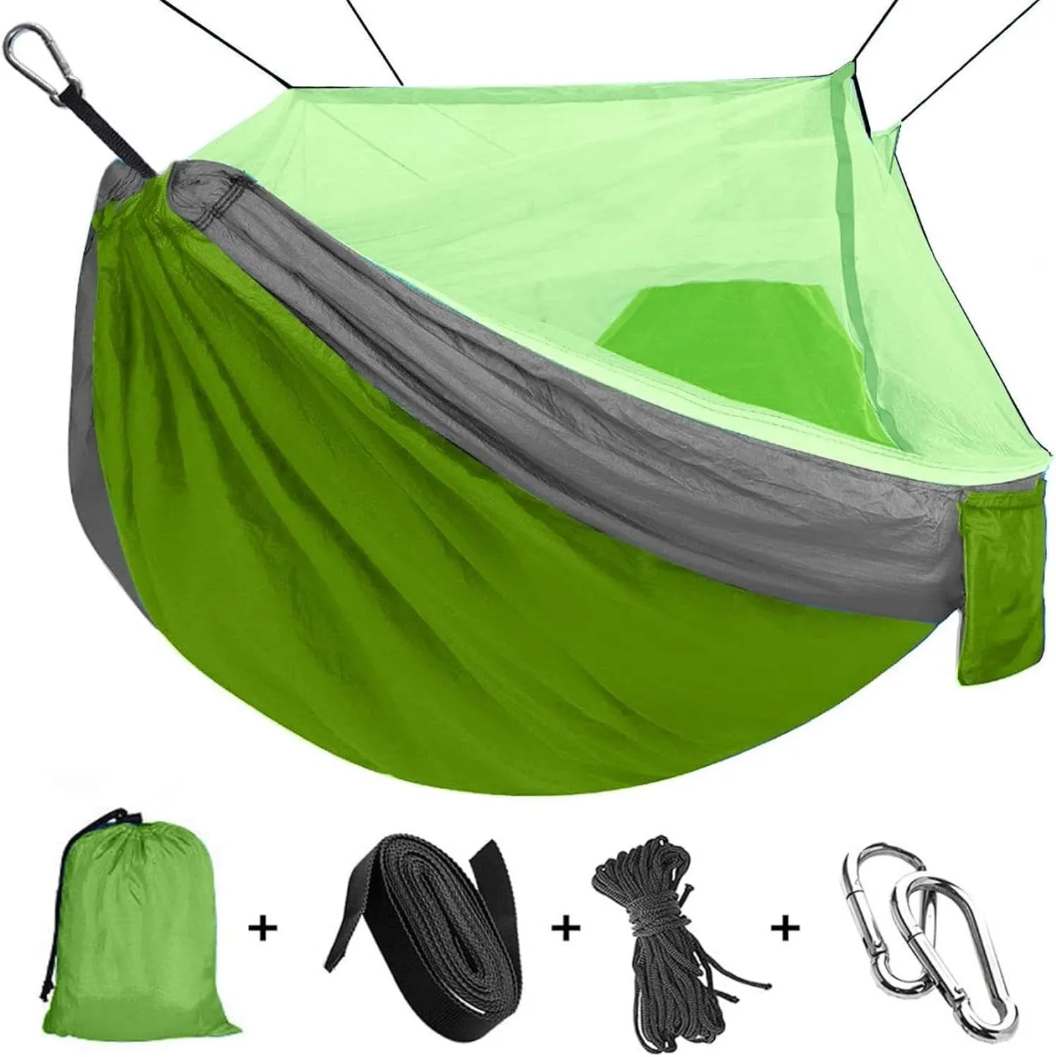Outdoor Mosquito net Hammock Double 210t Nylon Parachute Cloth air Camping Tent
