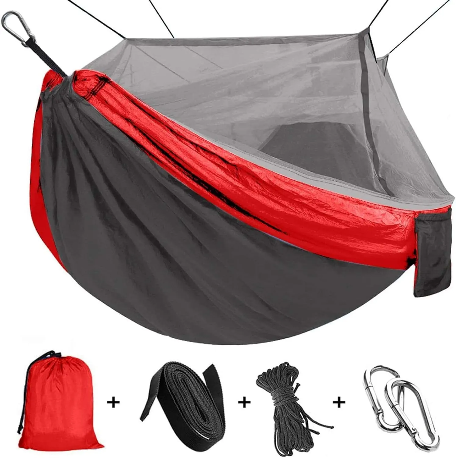 Outdoor Mosquito net Hammock Double 210t Nylon Parachute Cloth air Camping Tent