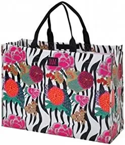 P2LTAFP Poly Large Tote - Asian Floral Pack of 6