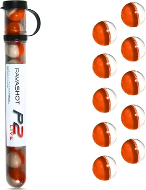 PavaBall - Police Grade Pepper Projectiles, Powerful Non Lethal Self Defense .68 Caliber PAVA & Capsaicin Powder, 10 Count Pepper Balls