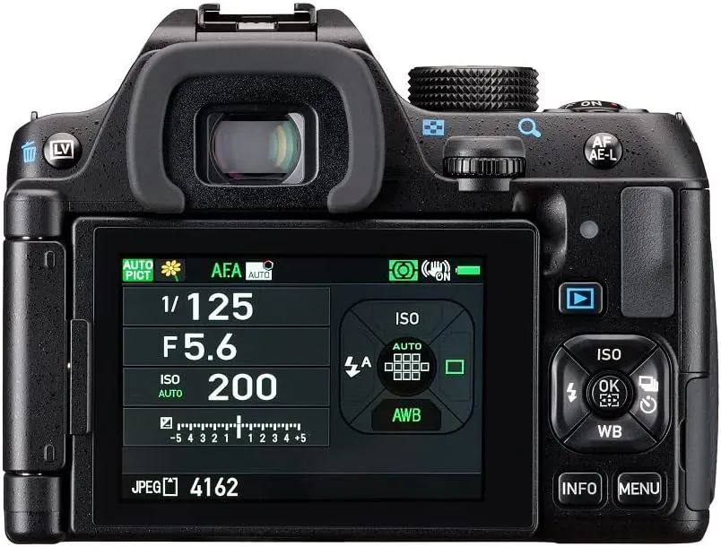 PENTAX KF APS-C Digital SLR Camera 18-55 WR kit with Dustproof, Weather-Resistant and Vari-Angle LCD Monitor, Black