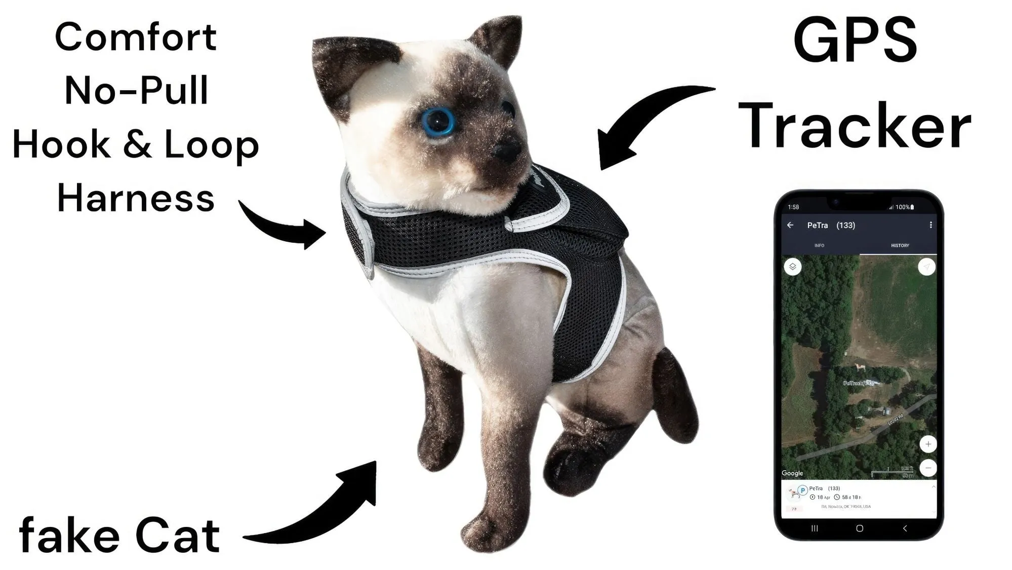 Pet Tracker GSM GPS Collar Mount - Realtime