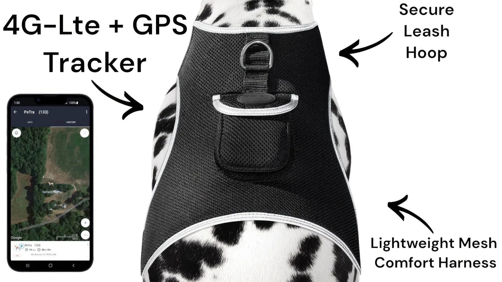 Pet Tracker GSM GPS Collar Mount - Realtime