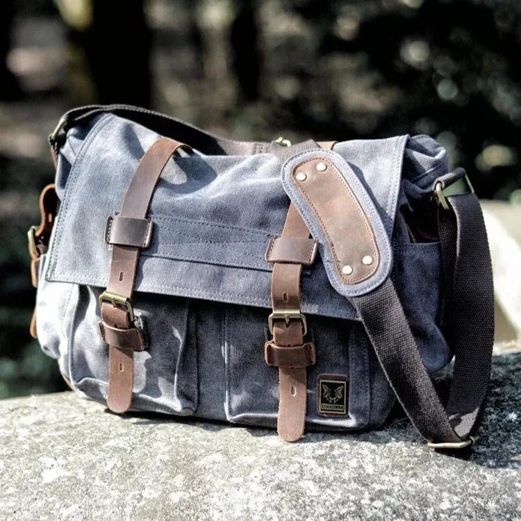 Peter | Rugged Canvas Men's Crossbody Messenger Bag