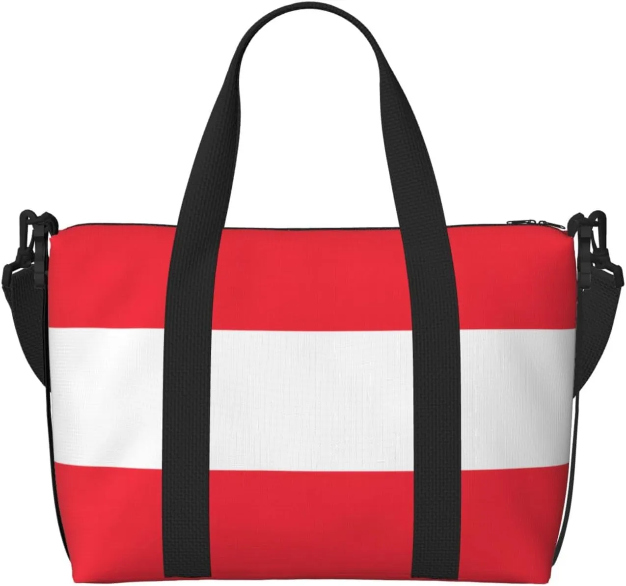 Phayah Austrian Flag Travel Duffel Bag,Sports Tote Gym Bag,Shoulder Weekender Overnight Bag For Women
