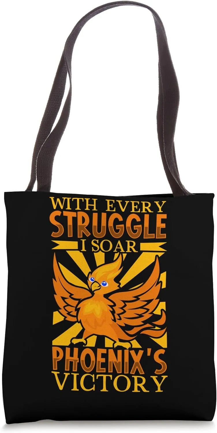 Phoenix Bird Mythical Creature Mythology Rebirth Immortality Tote Bag