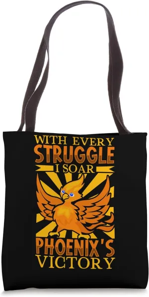 Phoenix Bird Mythical Creature Mythology Rebirth Immortality Tote Bag