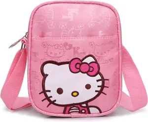 Pink Mini Bag for Girls, Cute Canvas Crossbody Purses