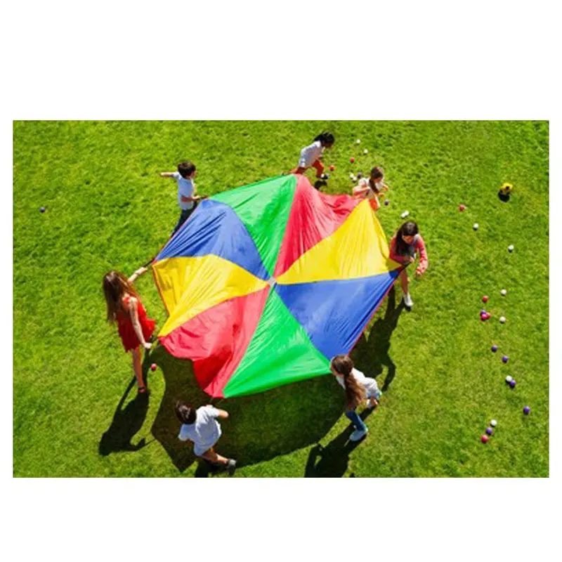 Play Parachute with Handles and Carry Bag - 6 Feets (4-10 Years)