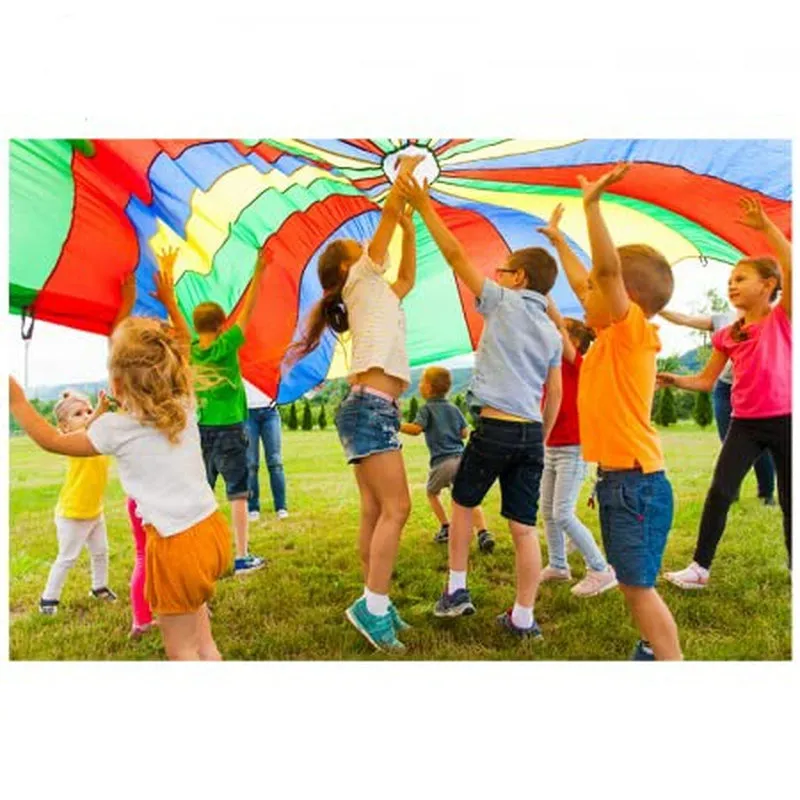 Play Parachute with Handles and Carry Bag - 6 Feets (4-10 Years)