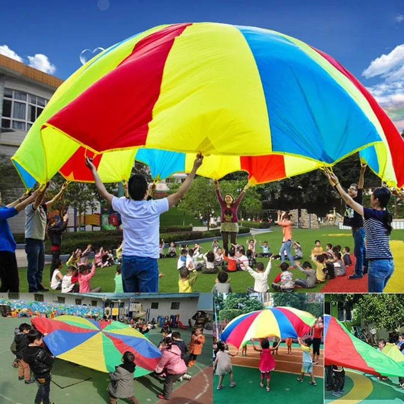Play Parachute with Handles and Carry Bag - 6 Feets (4-10 Years)