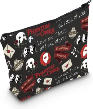 POFULL Musical Cosmetic Bag For Theater Fan Actor gift (Phan Broa Cosmetic Bag)