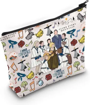 POFULL Von Trapp Gift Musical Movie Cosmetic Bag Music Lover Gift singing gift