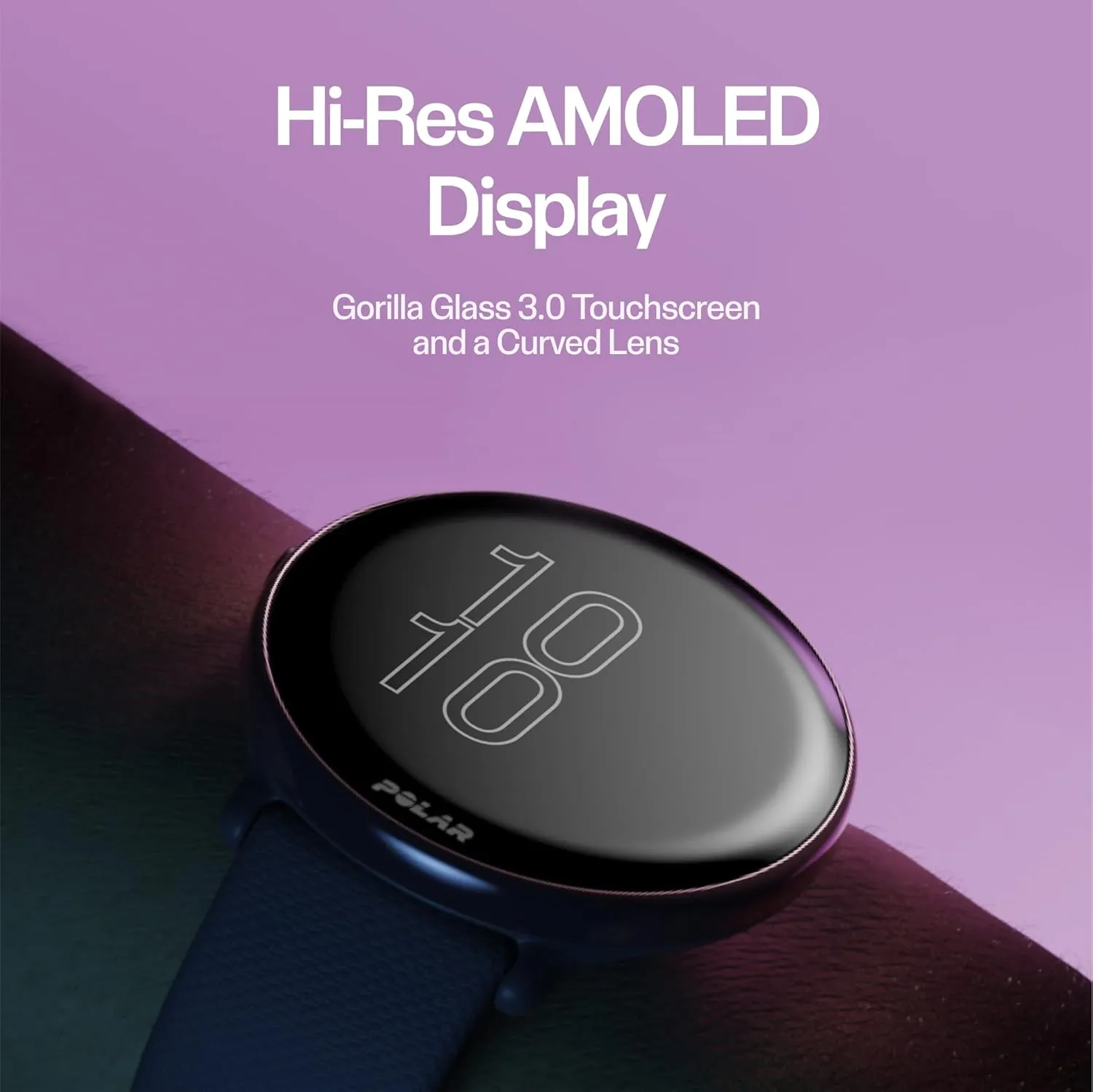 POLAR Ignite 3 Series Fitness Tracking Smartwatch with AMOLED Display, GPS, Heart Rate Monitoring, Sleep Analysis, and Real-Time Voice Guidance; S-L, for Men or Women, Night Black
