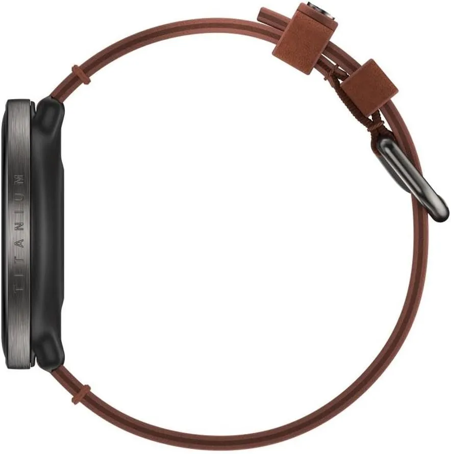 POLAR Ignite 3 Series Titanium Fitness Tracking Smartwatch with AMOLED Display, GPS, Heart Rate Monitoring, Sleep Analysis, and Real-Time Voice Guidance; S-L, for Men or Women, Brown Copper Titanium
