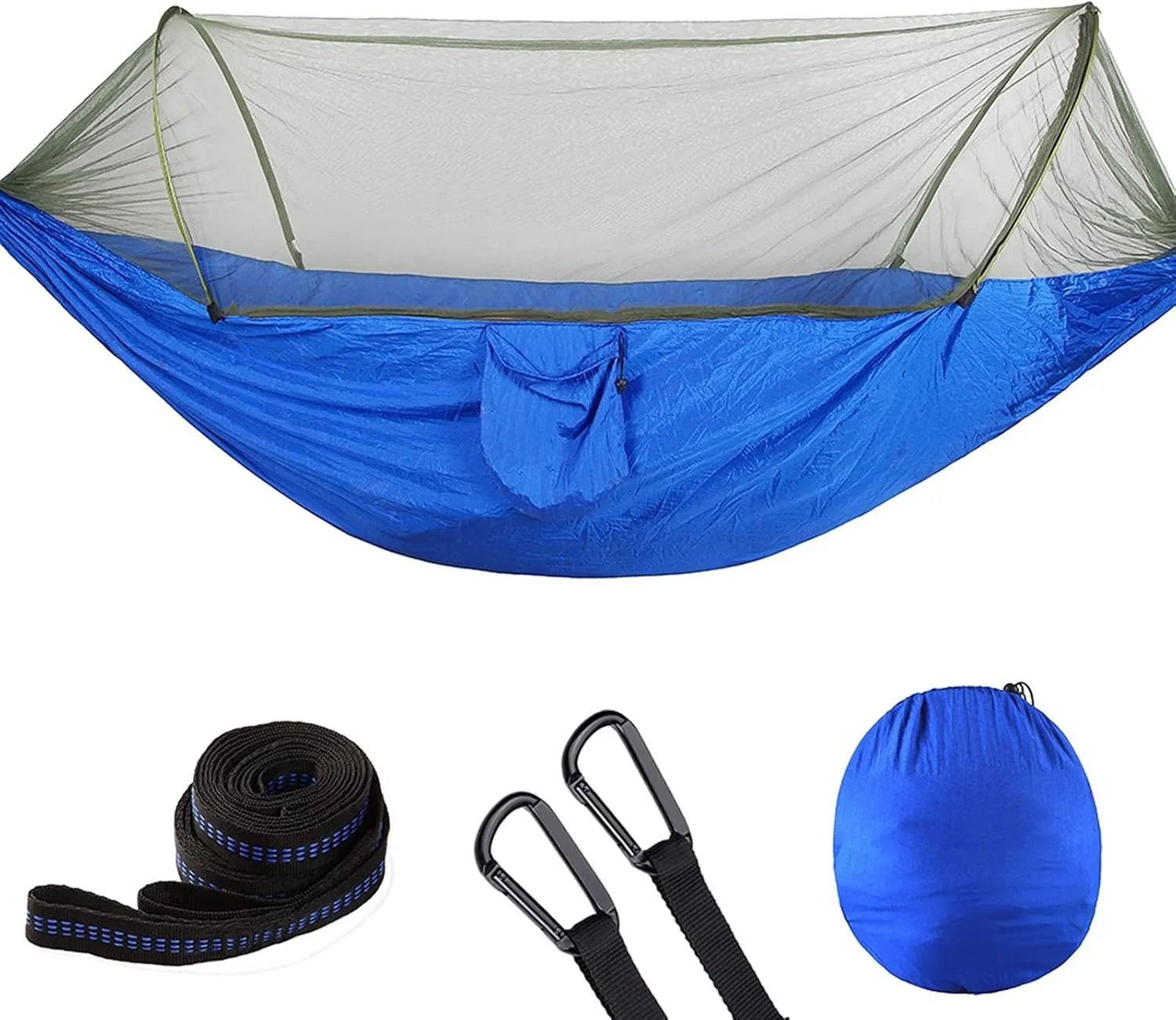 Pop Up Camping Hammock Net Portable Quick Set Up Hanging Sleeping Bed 250x120cm Outdoor