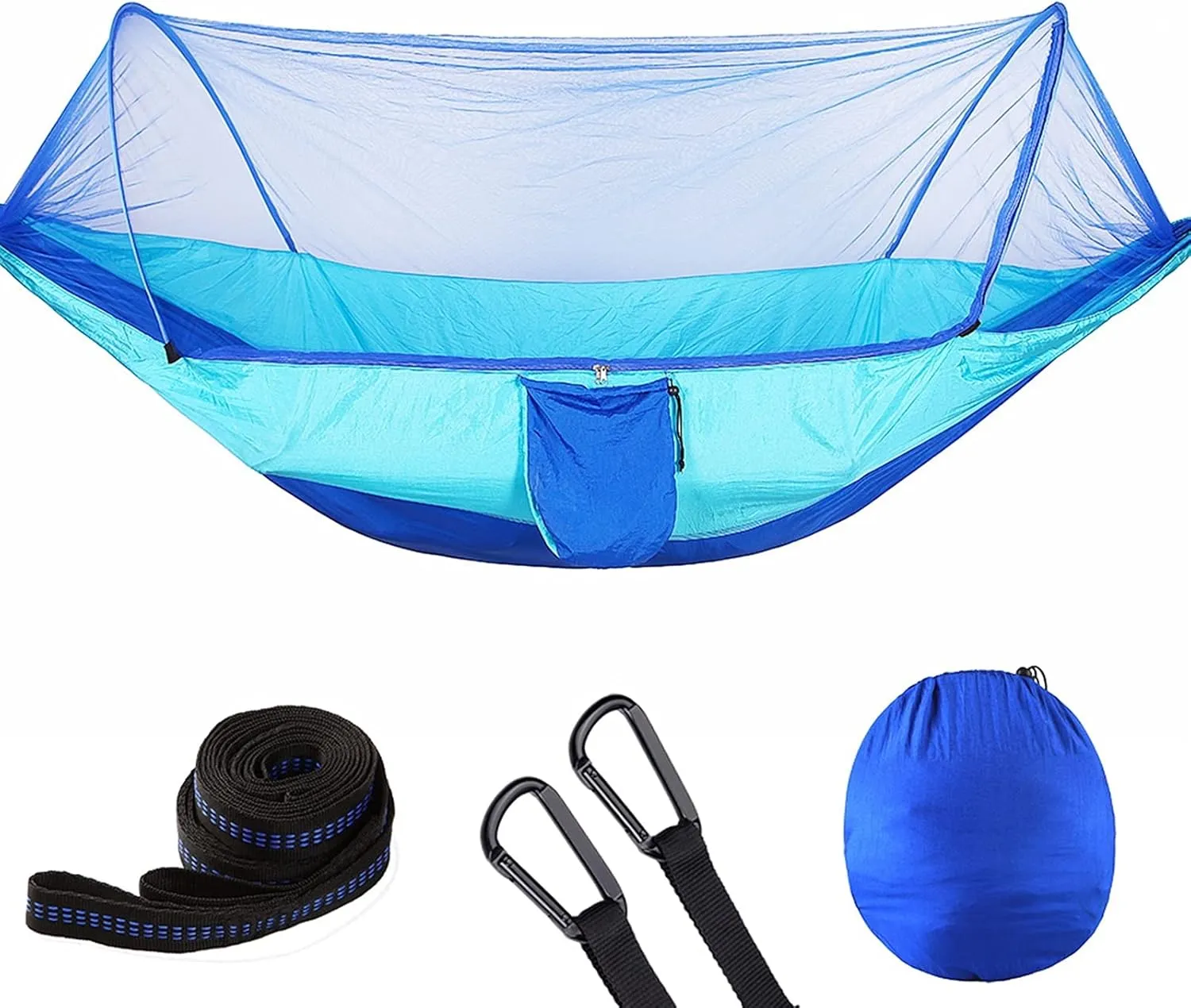 Pop Up Camping Hammock Net Portable Quick Set Up Hanging Sleeping Bed 250x120cm Outdoor