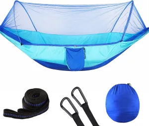 Pop Up Camping Hammock Net Portable Quick Set Up Hanging Sleeping Bed 250x120cm Outdoor