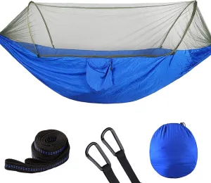 Pop Up Camping Hammock Net Portable Quick Set Up Hanging Sleeping Bed 250x120cm Outdoor