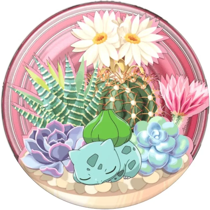 PopSockets Phone Grip with Expanding Kickstand, Pokemon PopGrip - Bulbasaur Terrarium