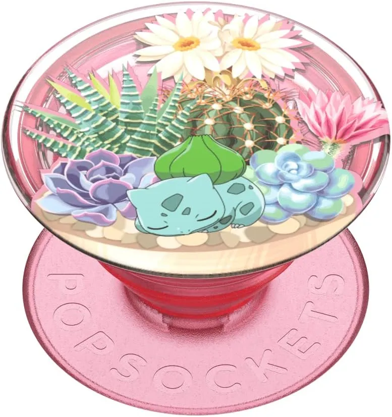 PopSockets Phone Grip with Expanding Kickstand, Pokemon PopGrip - Bulbasaur Terrarium