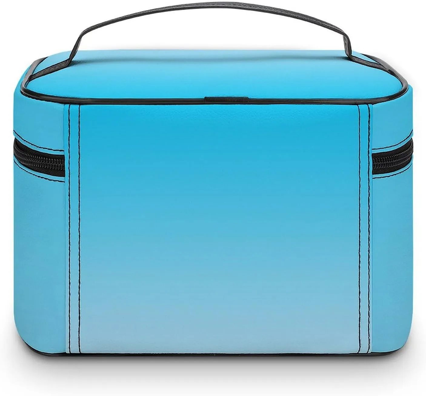 Portable Make Bag, Neon Blue Ombre Cosmetic Case Portable Cosmetic Portable Organizer for Men & Women