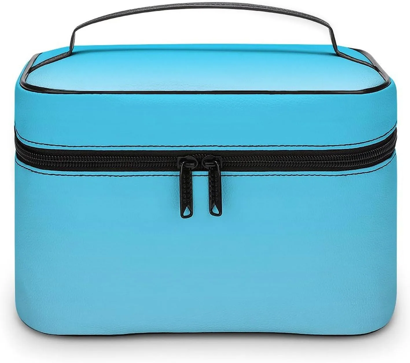 Portable Make Bag, Neon Blue Ombre Cosmetic Case Portable Cosmetic Portable Organizer for Men & Women