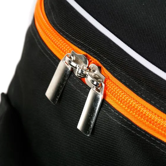 Powerbilt TPS Deluxe Wheeled Golf Travel Cover – Black/Gray/Orange