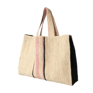 Raffia Bag Weekender 'Biarritz Blush'