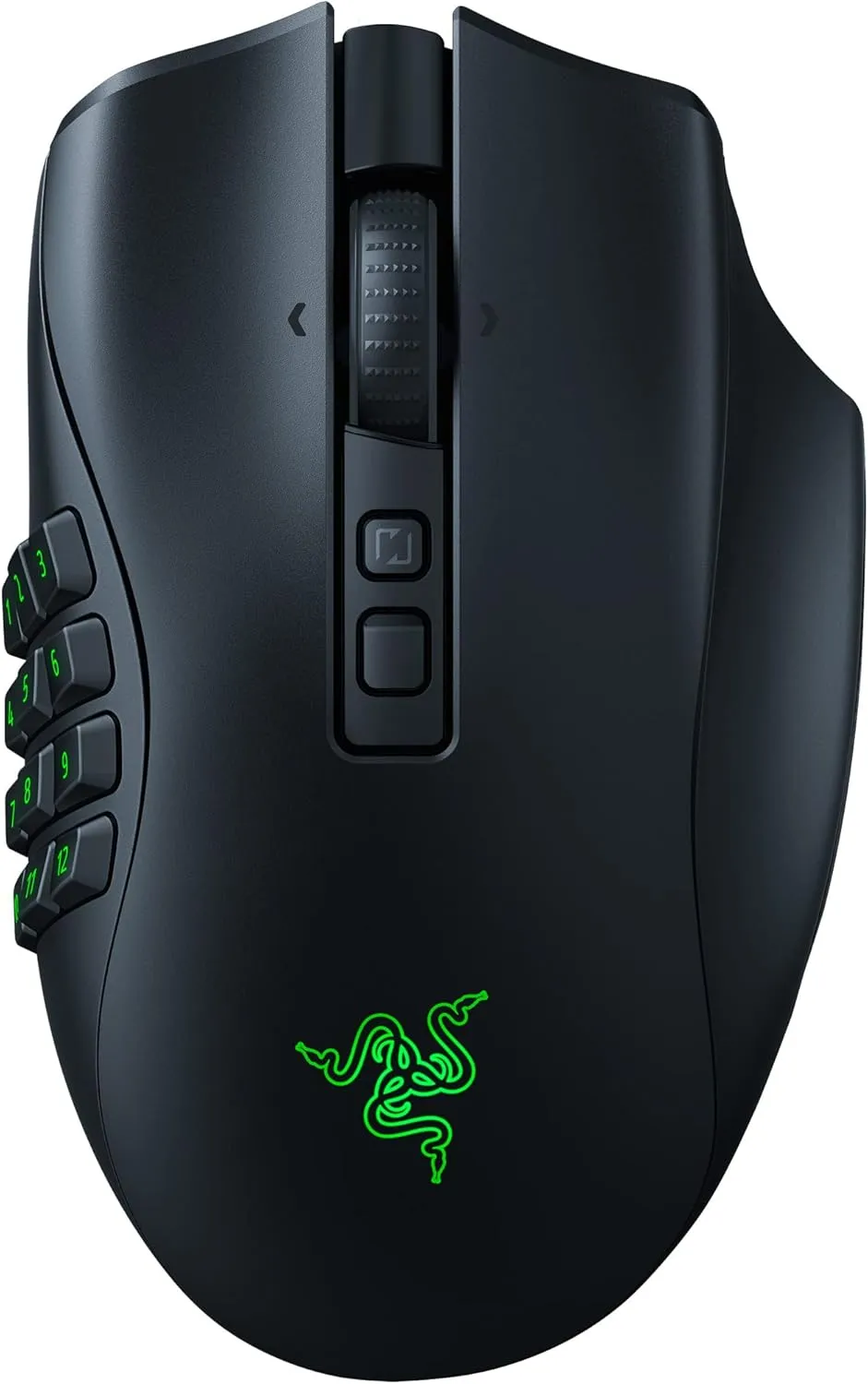 Razer Naga V2 Pro Wireless MMO Gaming Mouse: 19 1 Programmable Buttons w/Swappable Side Plates - HyperScroll Pro Wheel - Focus Pro 30K Optical Sensor - Optical Mouse Switches Gen-3-300 Hr Battery