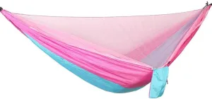 Recreation Hammock Tent Automatic Quick Open Anti-Mosquito Hanging Bed Outdoor Single and Double Parachute Hanging Bed with Mosquito Nets Gifts for Hikers
