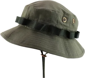 Ripstop Fabric Jungle Combat Boonie Hat Fits upto 2XL